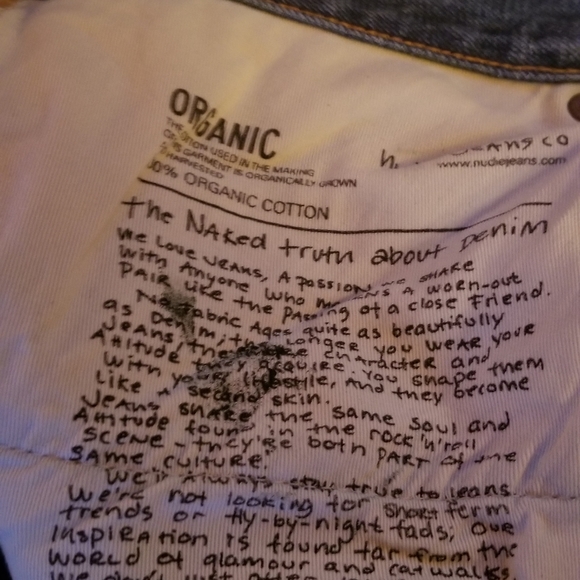 - - - - Men's Nudie Fearless Freddie  Jeans. Size  36 34. New - Picture 3 of 7